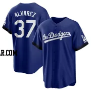 Eddy Alvarez Youth Los Angeles Dodgers Royal Replica 2021 City Connect Jersey