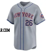 Eddy Alvarez Youth New York Mets Gray Limited Away Jersey