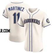 Edgar Martinez Men's Seattle Mariners Cream Elite Alternate Jersey