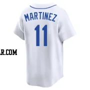 Edgar Martinez Men's Seattle Mariners White Limited Throwback Cooperstown Collection Jersey