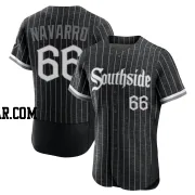 Edgar Navarro Men's Chicago White Sox Black Authentic 2021 City Connect Jersey