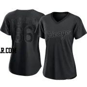 Edgar Navarro Women's Chicago White Sox Black Authentic Pitch Fashion Jersey