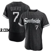 Edgar Quero Men's Chicago White Sox Black Authentic 2021 City Connect Jersey