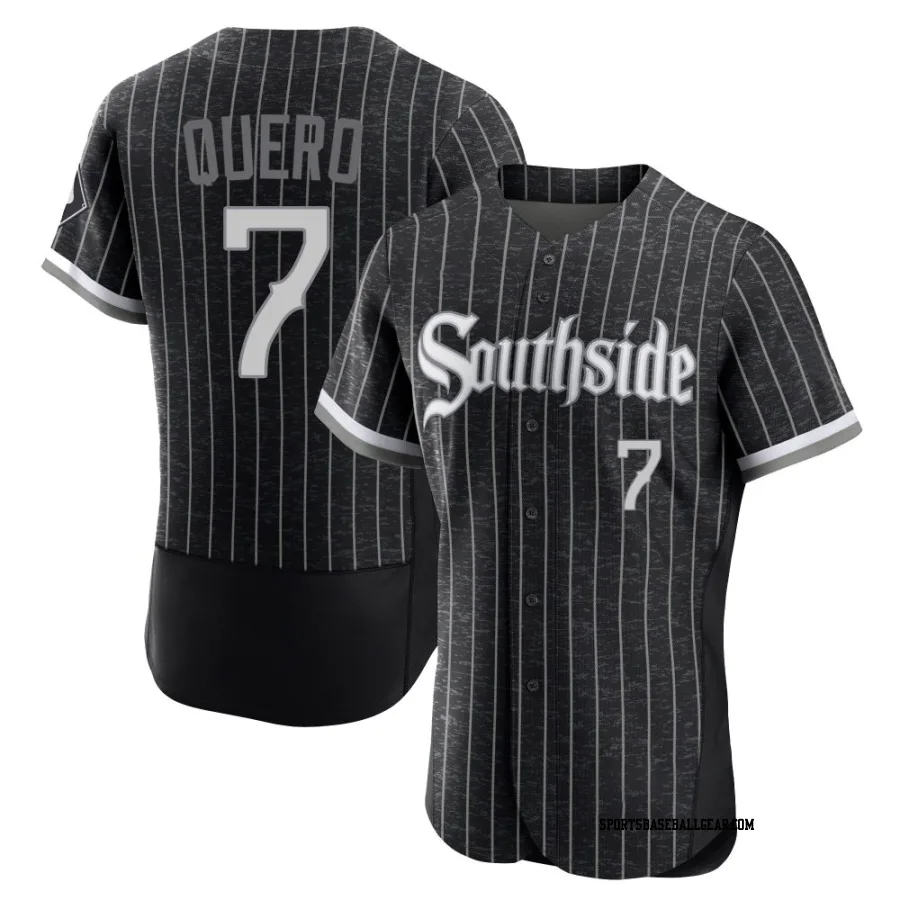 Edgar Quero Men's Chicago White Sox Black Authentic 2021 City Connect Jersey