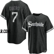 Edgar Quero Men's Chicago White Sox Black Replica 2021 City Connect Jersey