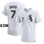 Edgar Quero Men's Chicago White Sox White Elite Home Jersey