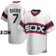 Edgar Quero Men's Chicago White Sox White Replica Cooperstown Collection Jersey