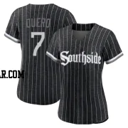 Edgar Quero Women's Chicago White Sox Black Authentic 2021 City Connect Jersey