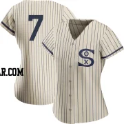 Edgar Quero Women's Chicago White Sox Cream Authentic 2021 Field of Dreams Jersey