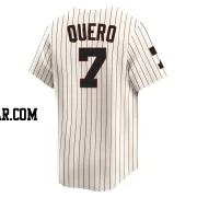 Edgar Quero Youth Chicago White Sox Cream Limited Throwback Cooperstown Jersey