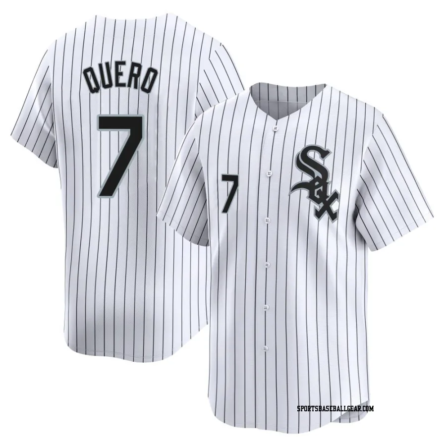 Edgar Quero Youth Chicago White Sox White Limited Home Jersey
