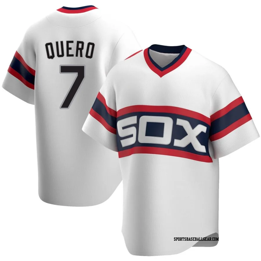 Edgar Quero Youth Chicago White Sox White Replica Cooperstown Collection Jersey