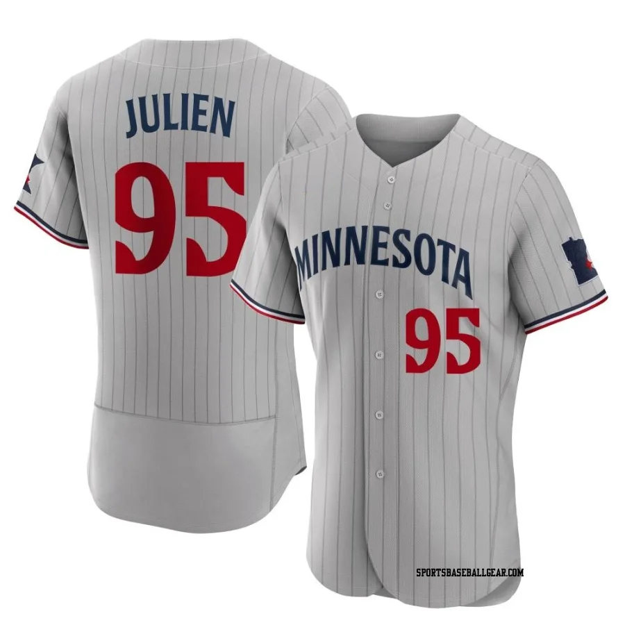 Edouard Julien Men's Minnesota Twins Gray Authentic Road Jersey