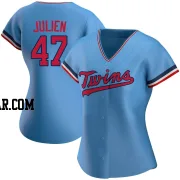 Edouard Julien Women's Minnesota Twins Light Blue Authentic Alternate Jersey