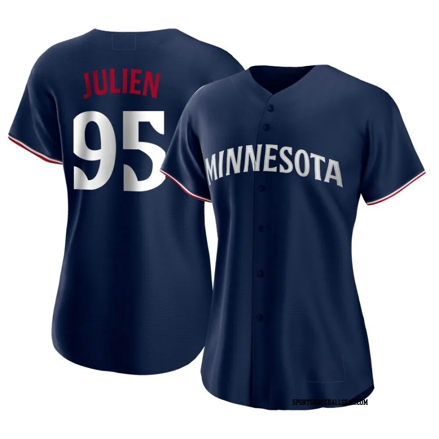 Edouard Julien Women's Minnesota Twins Navy Authentic Alternate Jersey