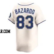 Eduard Bazardo Men's Seattle Mariners Cream Limited Alternate Jersey