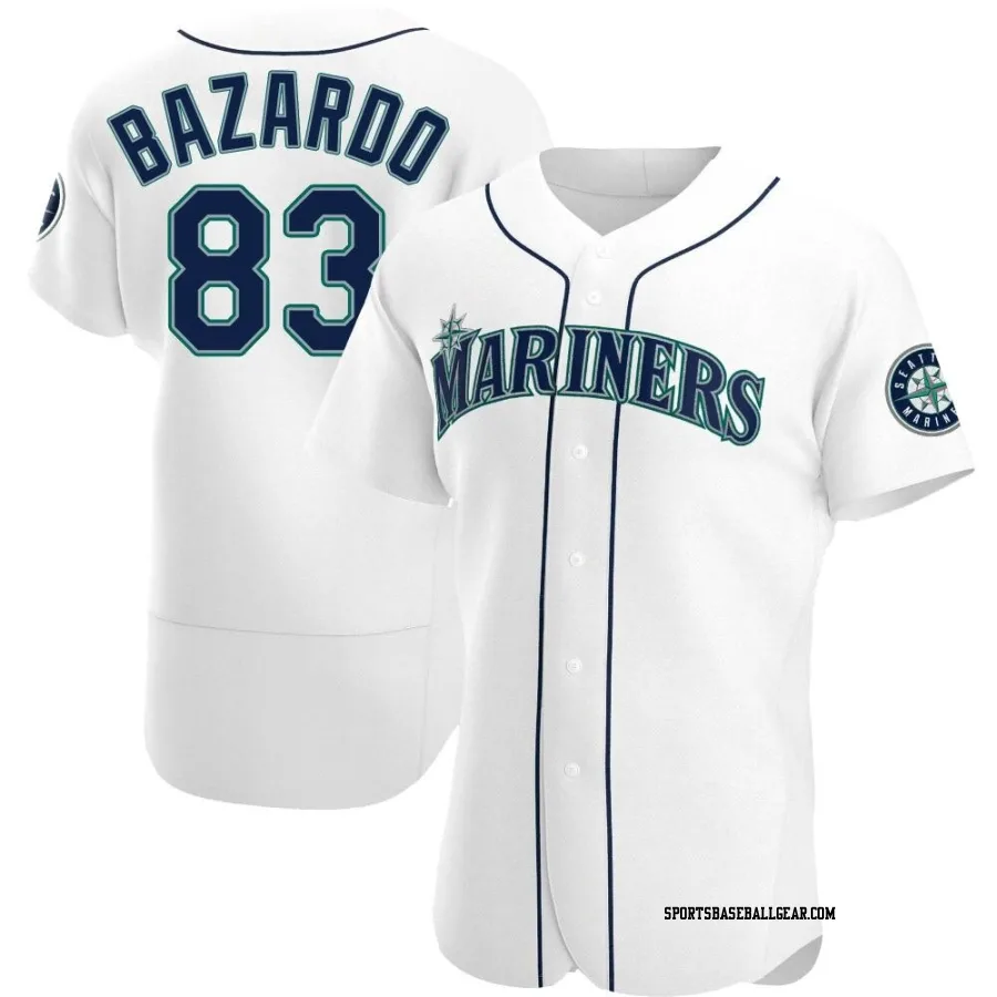 Eduard Bazardo Men's Seattle Mariners White Authentic Home Jersey