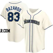 Eduard Bazardo Youth Seattle Mariners Cream Replica Alternate Jersey