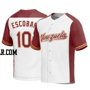 Eduardo Escobar Men's Venezuela Baseball White Replica 2023 World Baseball Classic Jersey