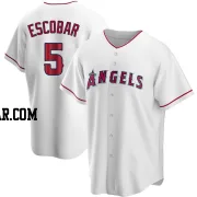 Eduardo Escobar Youth Los Angeles Angels White Replica Home Jersey