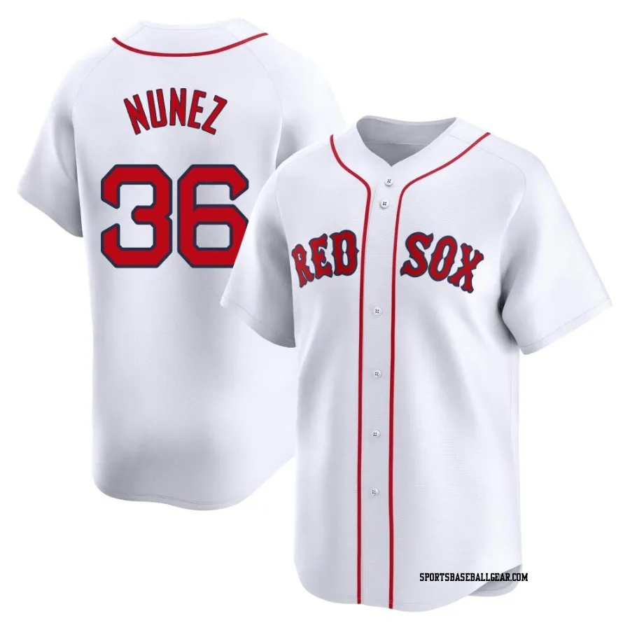 Eduardo Nunez Men's Boston Red Sox White Limited Home Jersey