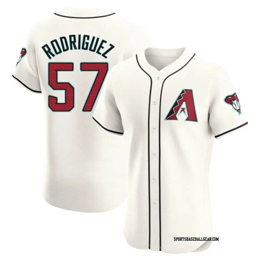 Eduardo Rodriguez Men's Arizona Diamondbacks Cream Elite Home Jersey