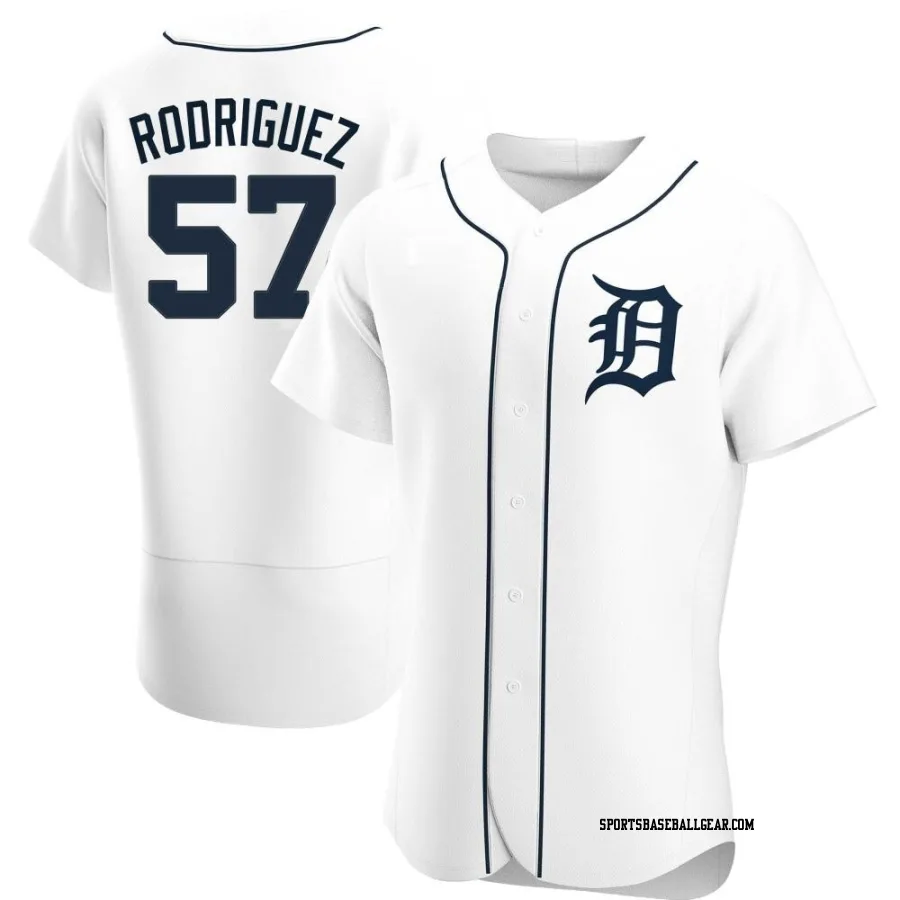 Eduardo Rodriguez Men's Detroit Tigers White Authentic Home Jersey