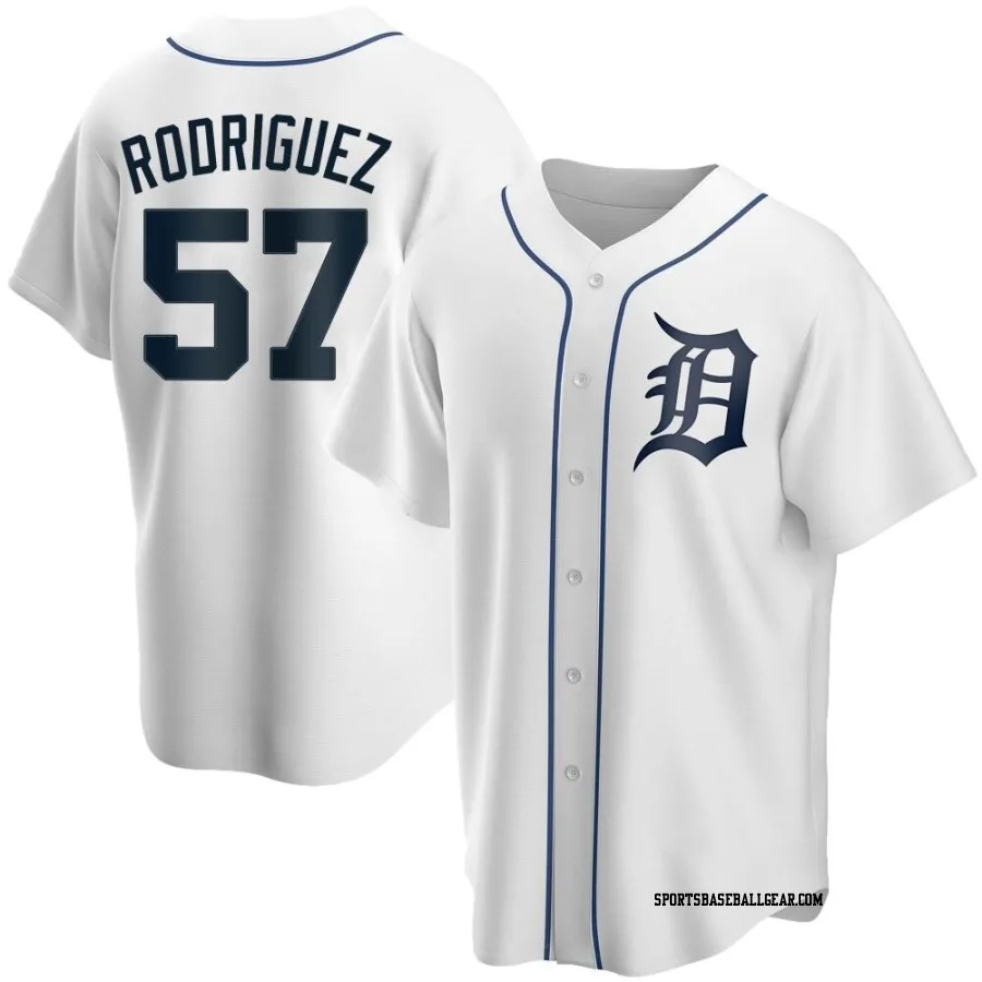 Eduardo Rodriguez Men's Detroit Tigers White Replica Home Jersey