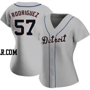 Eduardo Rodriguez Women's Detroit Tigers Gray Authentic Road Jersey