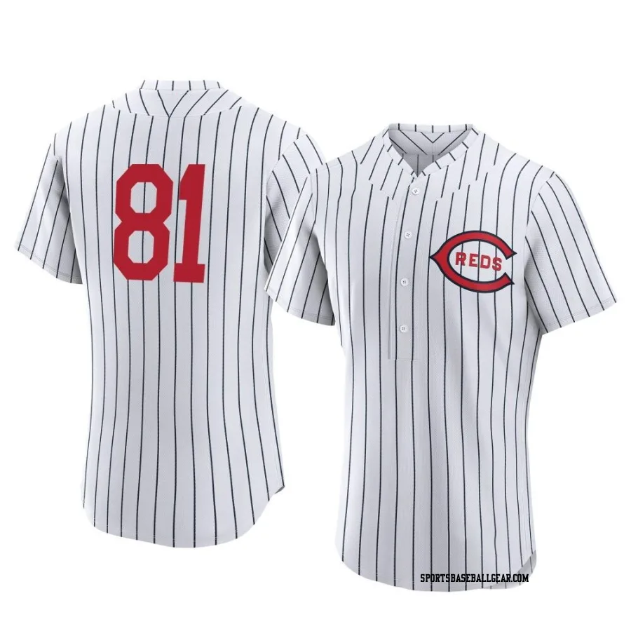 Eduardo Salazar Men's Cincinnati Reds White Authentic 2022 Field Of Dreams Jersey
