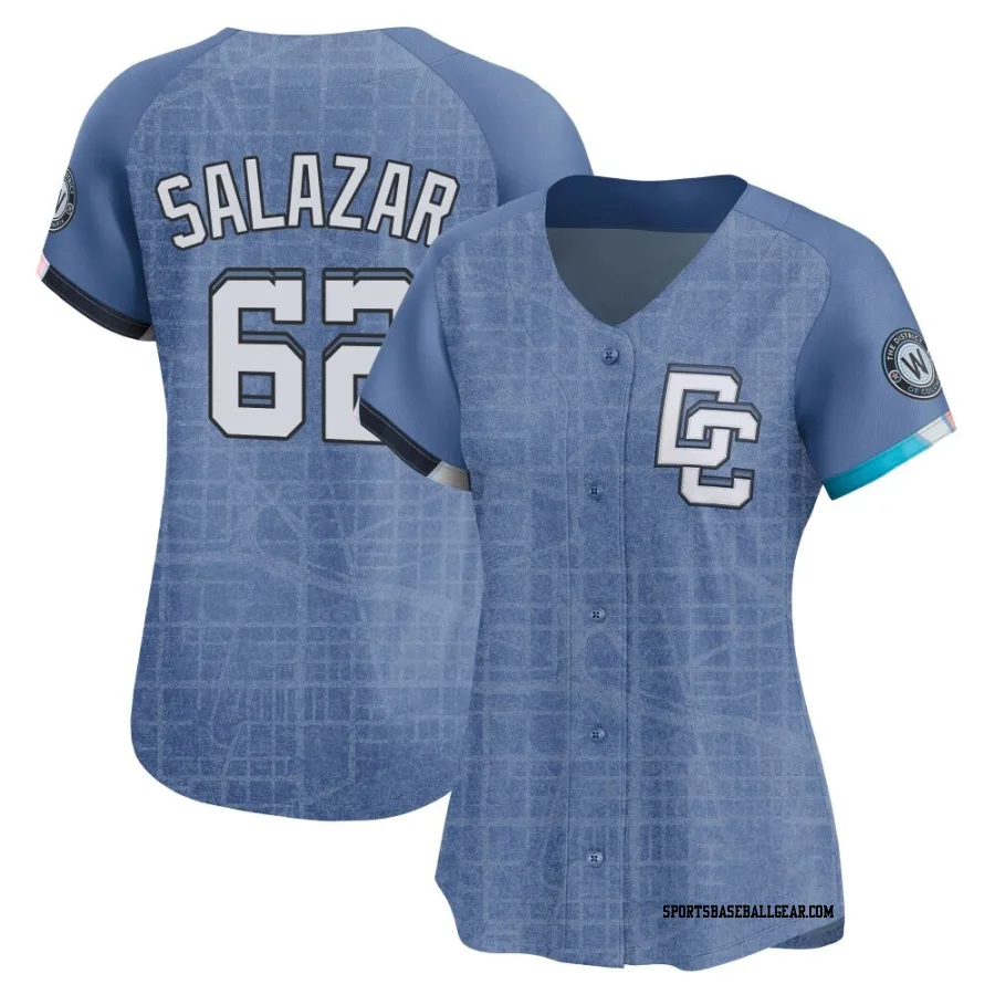 Eduardo Salazar Women's Washington Nationals Blue Limited 2025 City Connect Jersey
