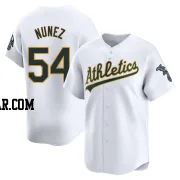 Eduarniel Nunez Men's Oakland Athletics White Limited Home Jersey