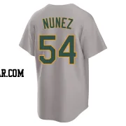 Eduarniel Nunez Youth Oakland Athletics Gray Replica Away 2.0 Jersey