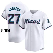 Edward Cabrera Men's Miami Marlins White Limited Home Jersey