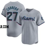 Edward Cabrera Youth Miami Marlins Gray Limited Road Jersey