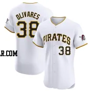 Edward Olivares Men's Pittsburgh Pirates White Elite Home Jersey