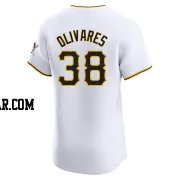 Edward Olivares Men's Pittsburgh Pirates White Elite Home Jersey