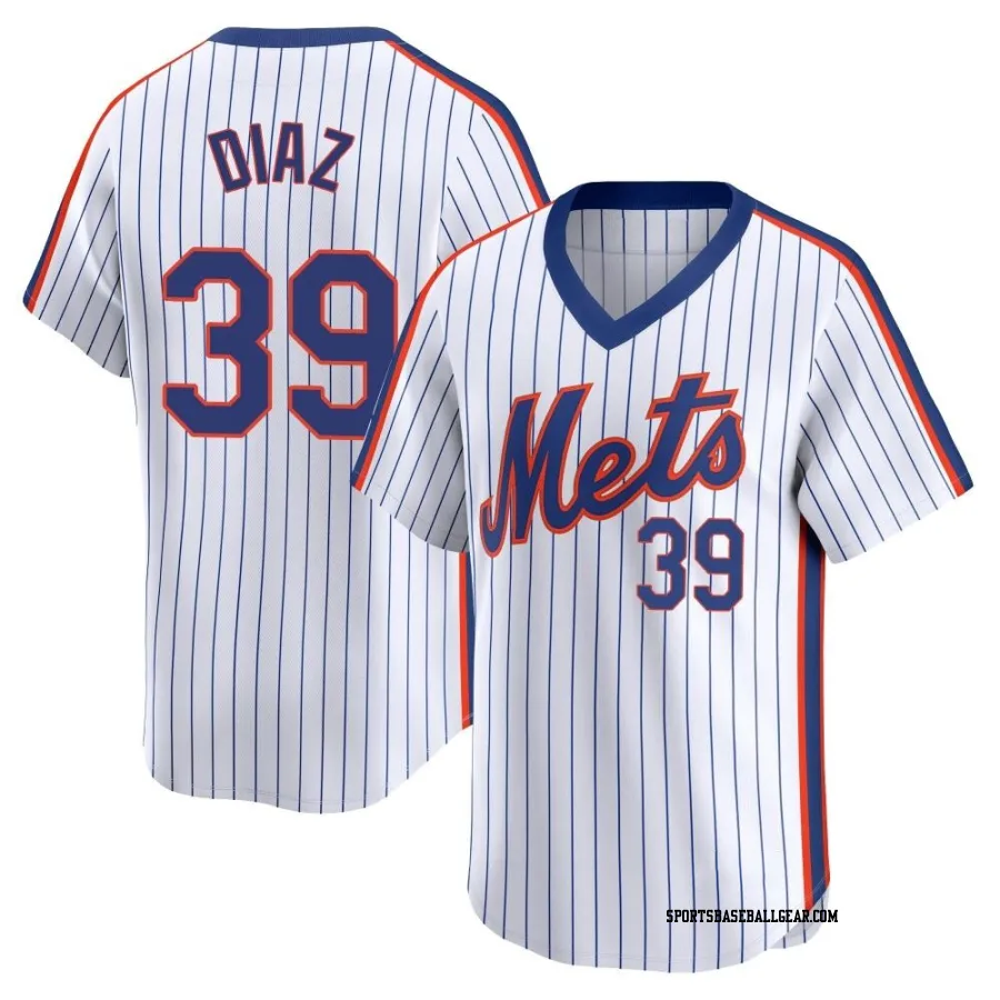 Edwin Diaz Youth New York Mets White Limited Cooperstown Collection Jersey