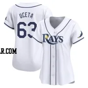 Edwin Uceta Women's Tampa Bay Rays White Limited Home Jersey