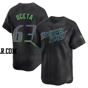 Edwin Uceta Youth Tampa Bay Rays Charcoal Limited 2024 City Connect Jersey
