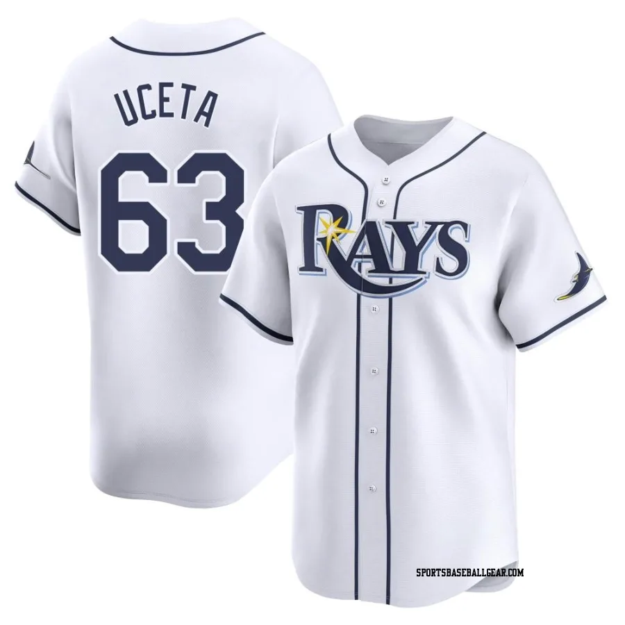 Edwin Uceta Youth Tampa Bay Rays White Limited Home Jersey