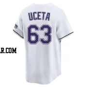 Edwin Uceta Youth Tampa Bay Rays White Limited Throwback Cooperstown Jersey
