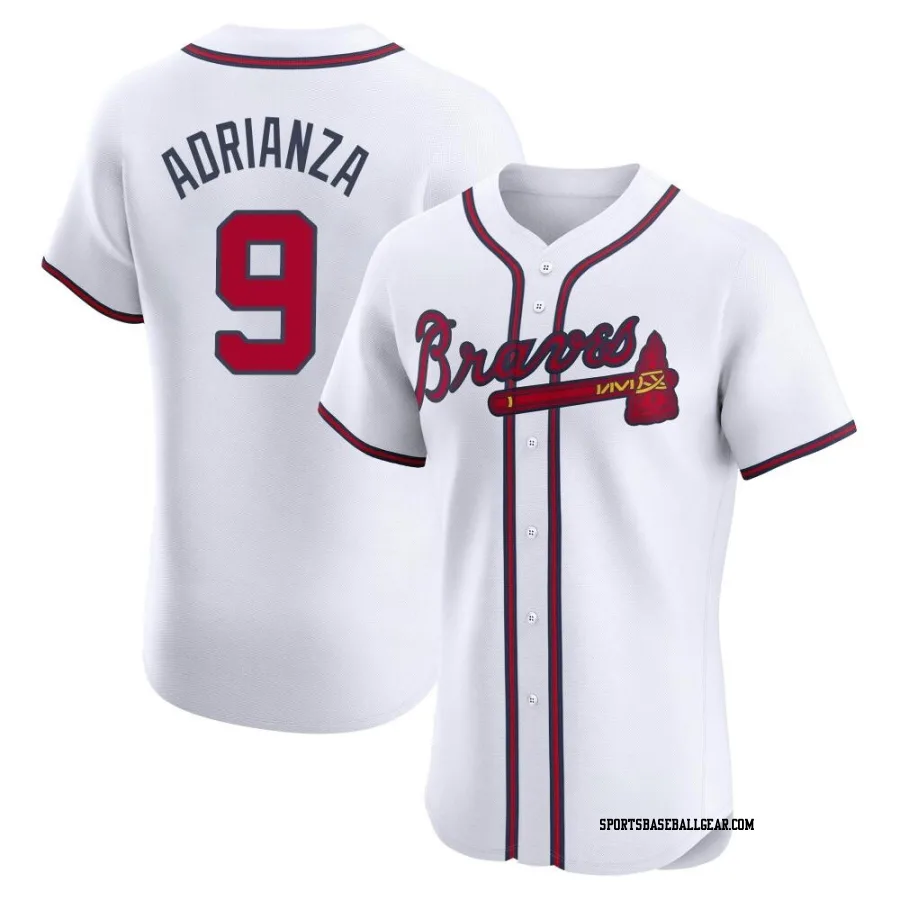 Ehire Adrianza Men's Atlanta Braves White Elite Home Jersey