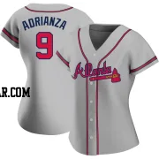 Ehire Adrianza Women's Atlanta Braves Gray Authentic Road Jersey