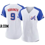 Ehire Adrianza Women's Atlanta Braves White Replica 2023 City Connect Jersey
