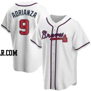 Ehire Adrianza Youth Atlanta Braves White Replica Home Jersey