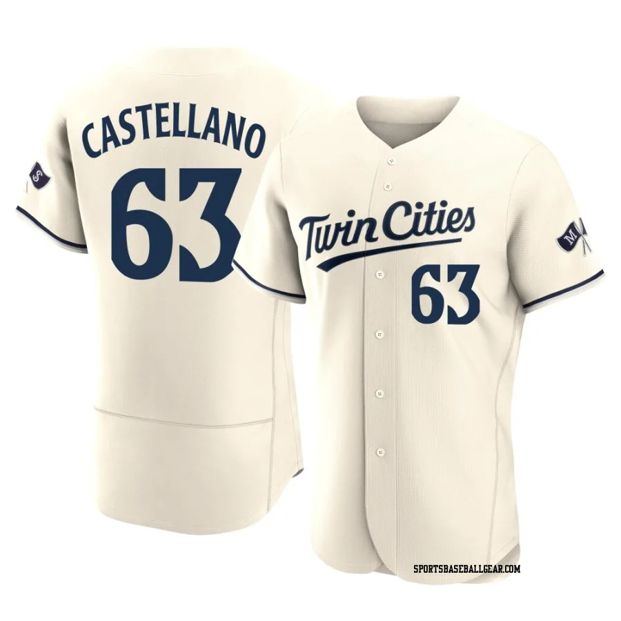 Eiberson Castellano Men's Minnesota Twins Cream Authentic Alternate 2023 Jersey
