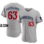 Eiberson Castellano Men's Minnesota Twins Gray Authentic Road Jersey