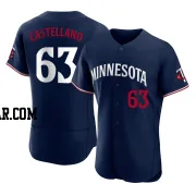 Eiberson Castellano Men's Minnesota Twins Navy Authentic Alternate Jersey