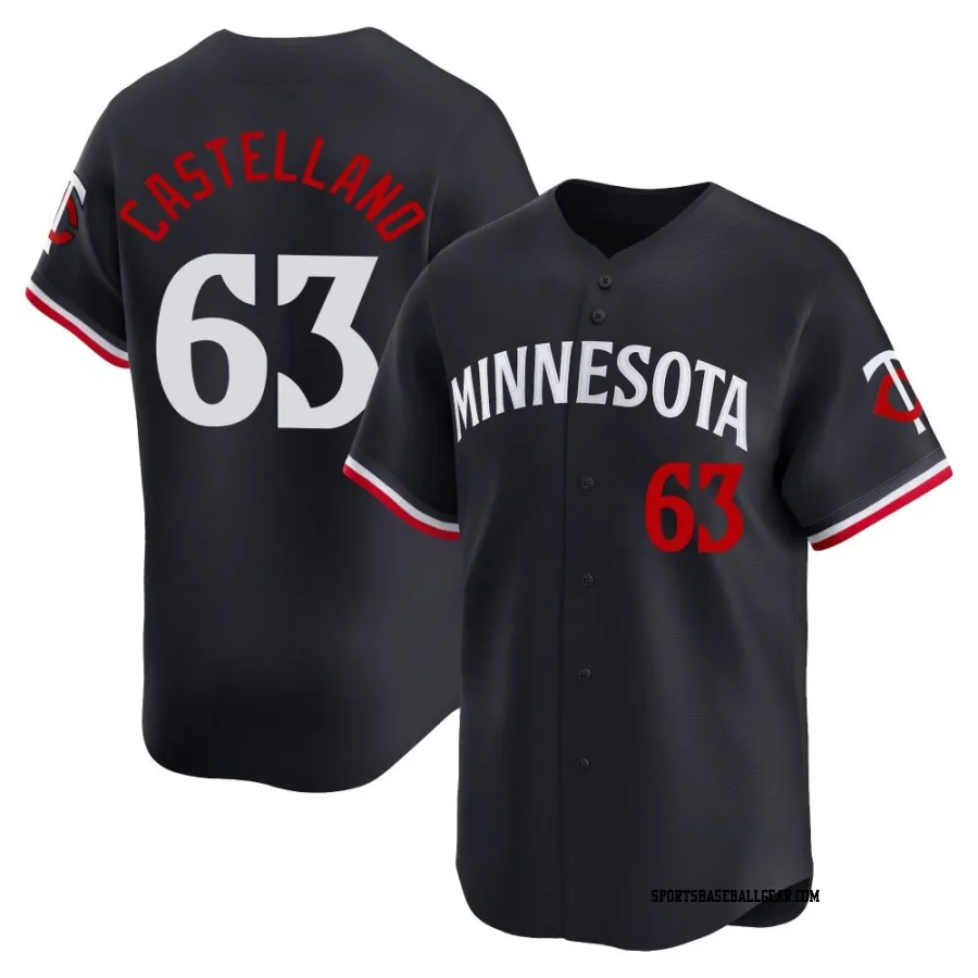 Eiberson Castellano Men's Minnesota Twins Navy Limited Alternate Jersey